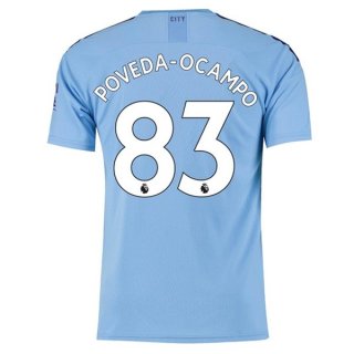 Maglia Manchester City NO.83 Poveda Ocampo Home 2019/20 Blu