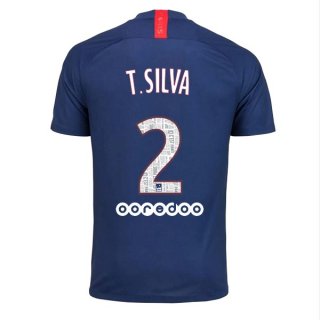 Maglia Paris Saint Germain NO.2 T.Silva Home 2019/20 Blu