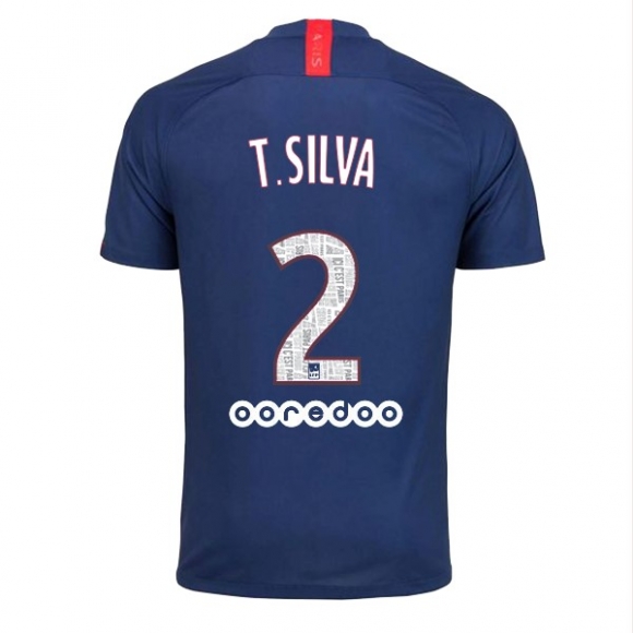 Maglia Paris Saint Germain NO.2 T.Silva Home 2019/20 Blu