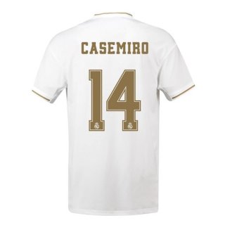 Maglia Real Madrid NO.14 Casemiro Home 2019/20 Bianco