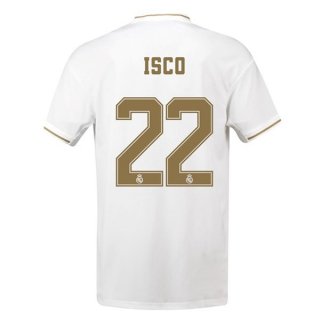 Maglia Real Madrid NO.22 Isco Home 2019/20 Bianco