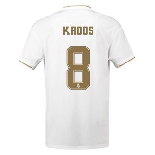 Maglia Real Madrid NO.8 Kroos Home 2019/20 Bianco