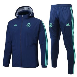 Giacca A Vento Set Completo Real Madrid 2019/20 Blu Verde
