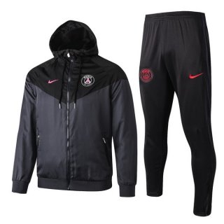 Giacca A Vento Set Completo Paris Saint Germain 2019/20 Nero Rosa