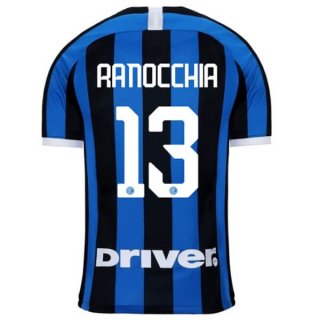 Maglia Inter Milan NO.13 Ranocchia Home 2019/20 Blu
