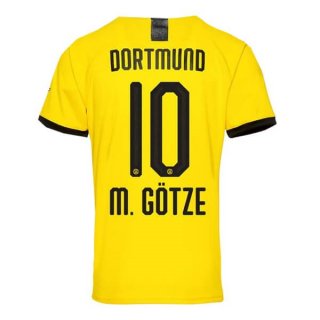 Thailandia Maglia Borussia Dortmund NO.10 M.Gotze Home 2019/20 Giallo
