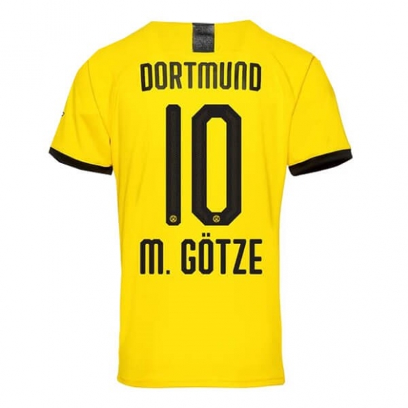 Thailandia Maglia Borussia Dortmund NO.10 M.Gotze Home 2019/20 Giallo
