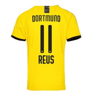 Thailandia Maglia Borussia Dortmund NO.11 Reus Home 2019/20 Giallo