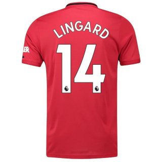Maglia Manchester United NO.14 Lingard Home 2019/20 Rosso