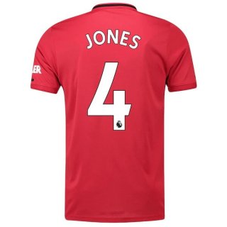 Maglia Manchester United NO.4 Jones Home 2019/20 Rosso