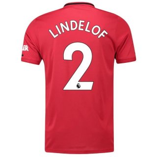 Maglia Manchester United NO.2 Lindelof Home 2019/20 Rosso
