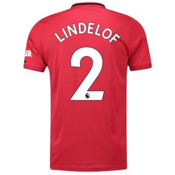Maglia Manchester United NO.2 Lindelof Home 2019/20 Rosso