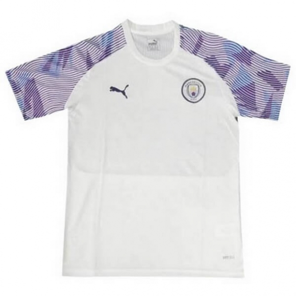 Maglia de Formazione Manchester City 2020/21 Bianco Porpora