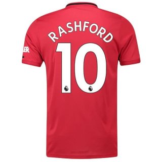 Maglia Manchester United NO.10 Rashford Home 2019/20 Rosso