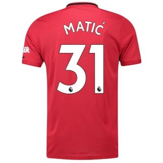 Maglia Manchester United NO.31 Matic Home 2019/20 Rosso