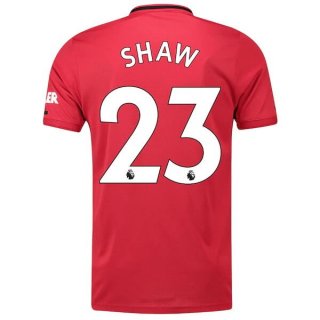 Maglia Manchester United NO.23 Shaw Home 2019/20 Rosso