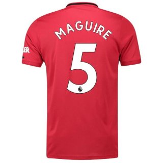 Maglia Manchester United NO.5 Maguire Home 2019/20 Rosso