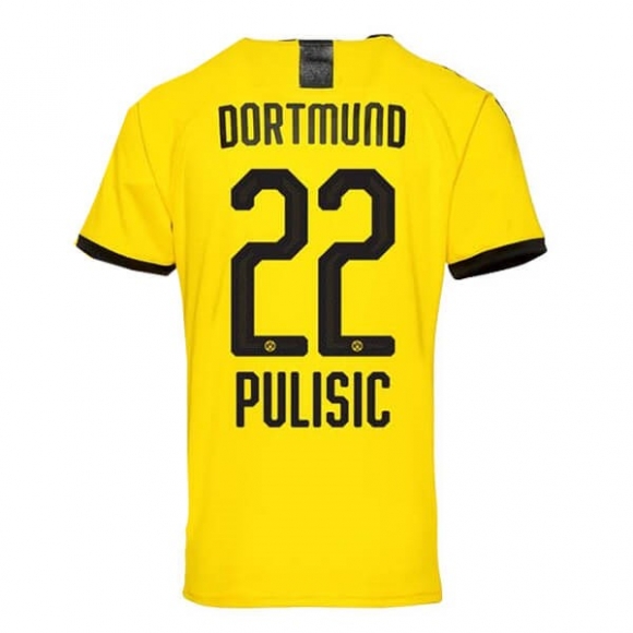 Thailandia Maglia Borussia Dortmund NO.22 Pulisic Home 2019/20 Giallo