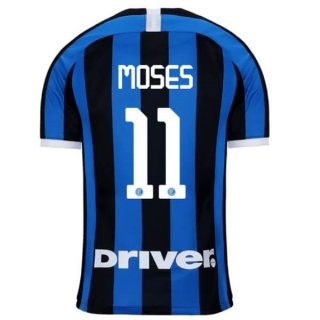 Maglia Inter Milan NO.11 Moses Home 2019/20 Blu
