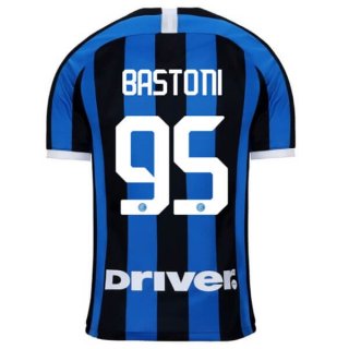 Maglia Inter Milan NO.95 Bastoni Home 2019/20 Blu