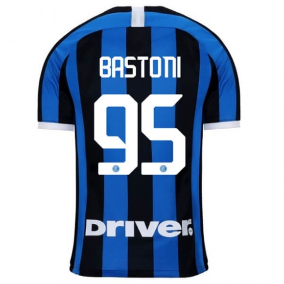 Maglia Inter Milan NO.95 Bastoni Home 2019/20 Blu