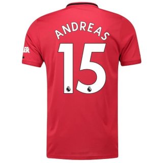 Maglia Manchester United NO.15 Andreas Home 2019/20 Rosso