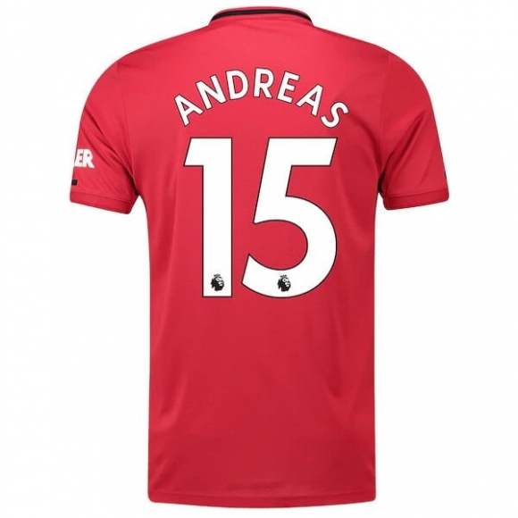 Maglia Manchester United NO.15 Andreas Home 2019/20 Rosso