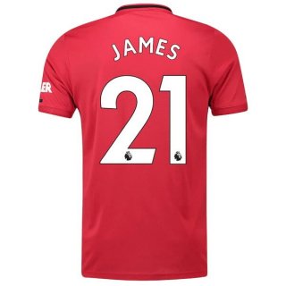 Maglia Manchester United NO.21 James Home 2019/20 Rosso