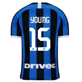 Maglia Inter Milan NO.15 Young Home 2019/20 Blu