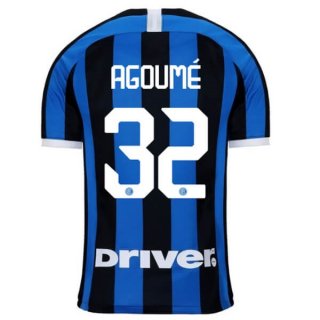 Maglia Inter Milan NO.32 Agoumé Home 2019/20 Blu