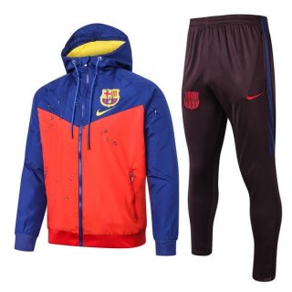 Giacca a vento Barcellona Set Completo 2019/20 Arancione Blu