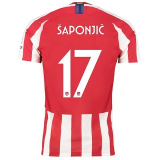 Thailandia Maglia Atlético Madrid NO.17 Saponjic 2019/20 Rosso