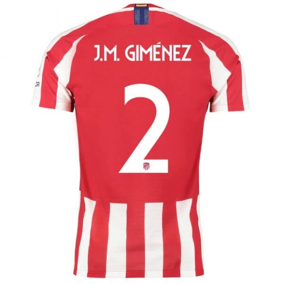 Thailandia Maglia Atlético Madrid NO.2 J.M.Giménez Home 2019/20 Rosso