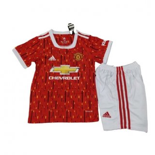 Maglia Manchester United Home Bambino 2020/21 Rosso