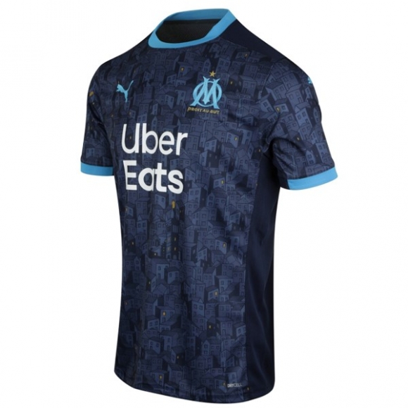 Maglia Marseille Away 2020/21 Blu