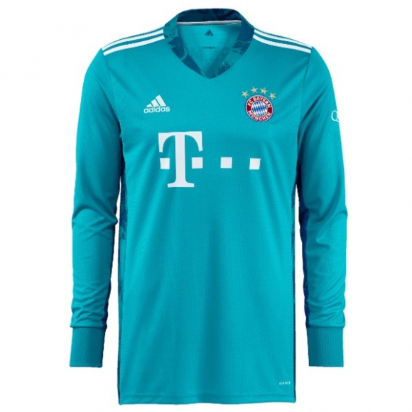 Maglia Bayern Munich Manga Larga Portiere 2020/21 Blu