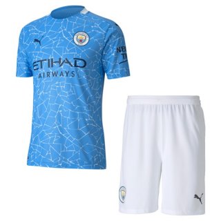 Maglia Manchester City Home Bambino 2020/21 Blu
