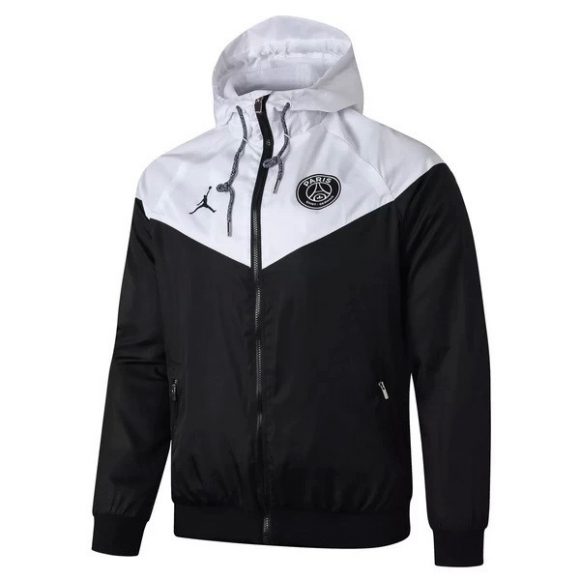 Giacca A Vento Paris Saint Germain 2020/21 Bianco Nero