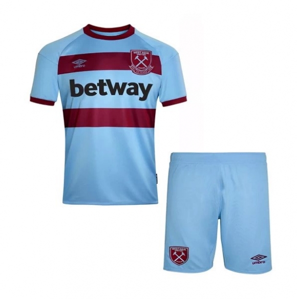 Maglia West Ham United Away Bambino 2020/21 Blu