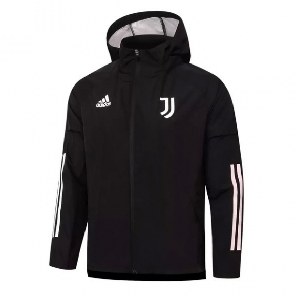 Giacca A Vento Juventus 2020/21 Nero Bianco