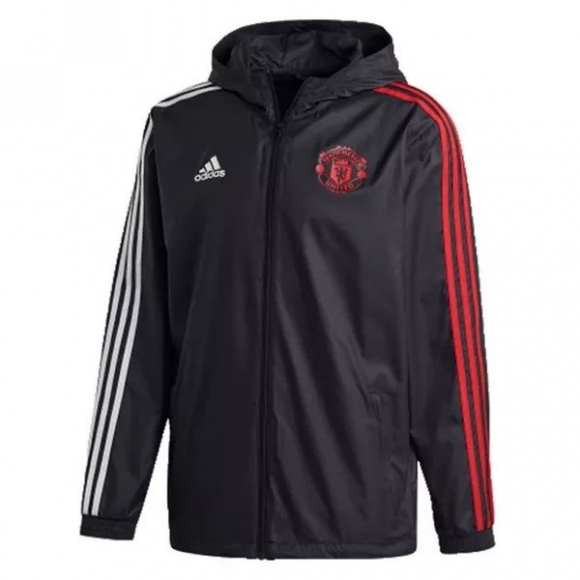 Giacca A Vento Manchester United 2020/21 Nero Rosso