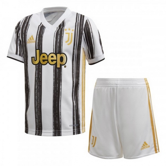 Maglia Juventus Home Bambino 2020/21 Bianco Nero