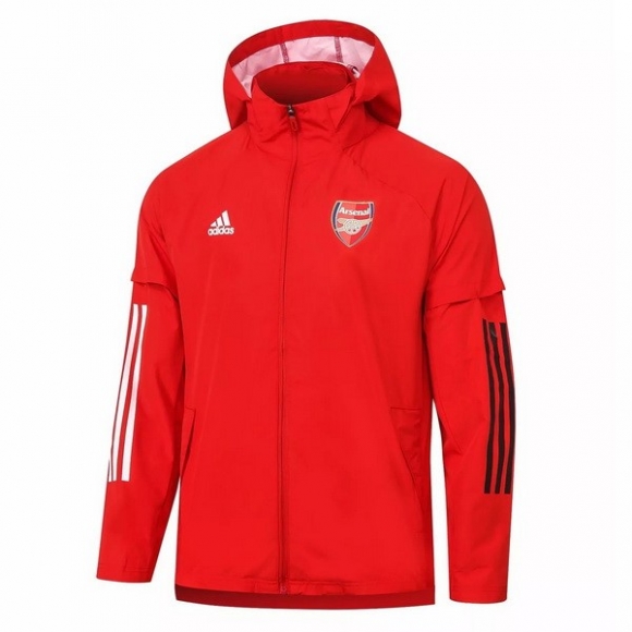Giacca A Vento Arsenal 2020/21 Rosso Bianco