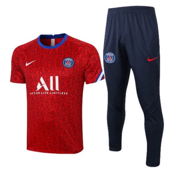 Formazione Paris Saint Germain Set Completo 2020/21 Rosso Nero