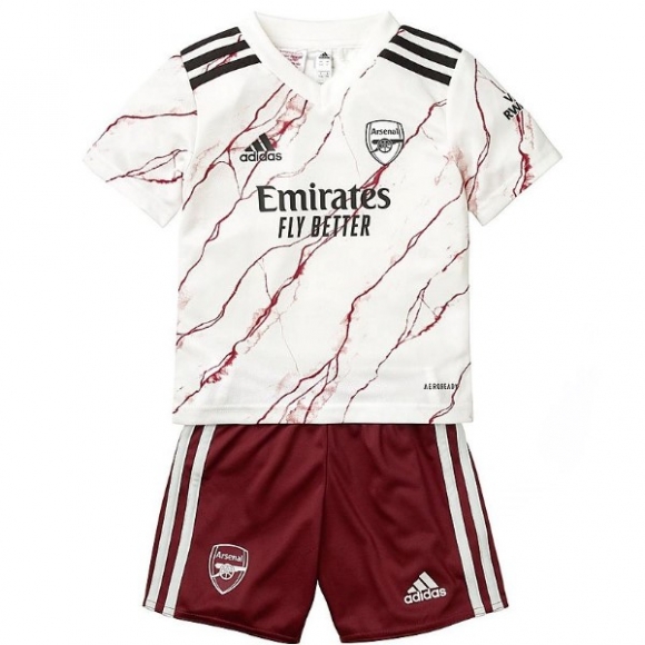 Maglia Arsenal Away Bambino 2020/21 Bianco