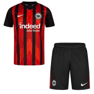 Maglia Eintracht Frankfurt Home Bambino 2020/21 Nero Rosso