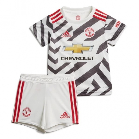Maglia Manchester United Terza Bambino 2020/21 Bianco