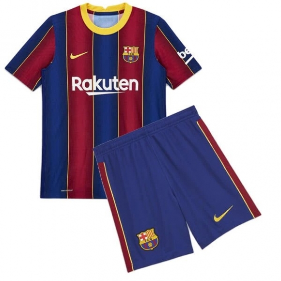 Maglia Barcellona Home Bambino 2020/21 Blu Rosso