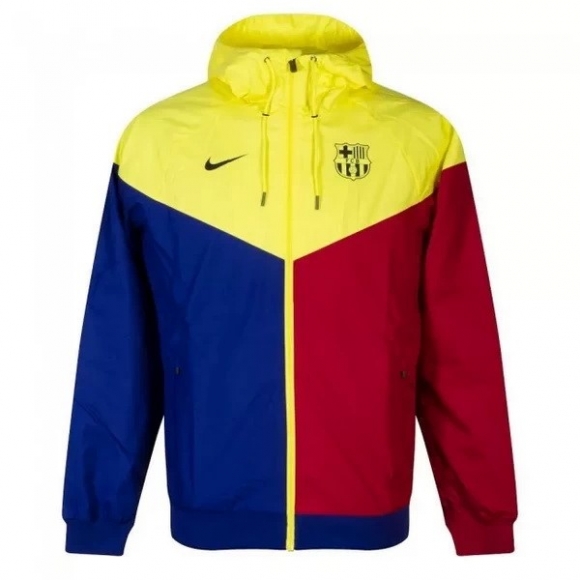 Giacca A Vento Barcellona 2020/21 Blu Rosso