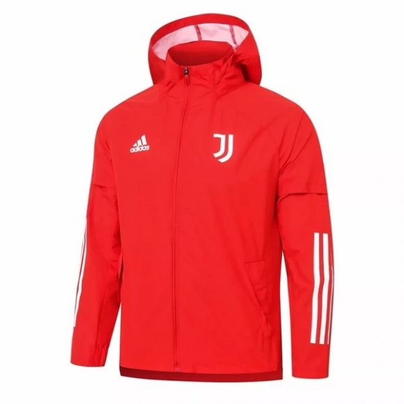 Giacca A Vento Juventus 2020/21 Rosso Bianco
